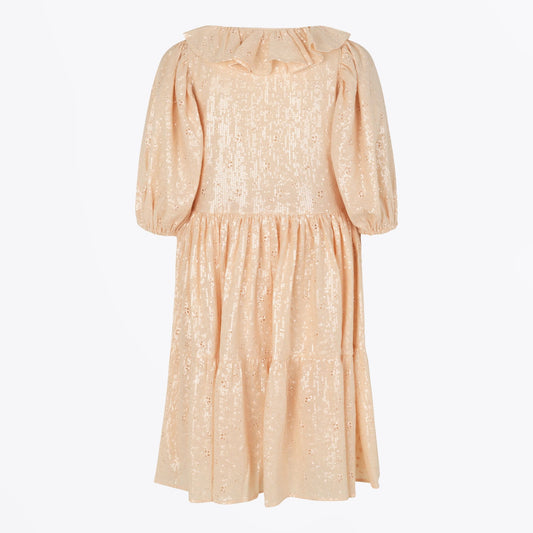 Imperio Sequin Cotton Dress - Coconut Sparkles