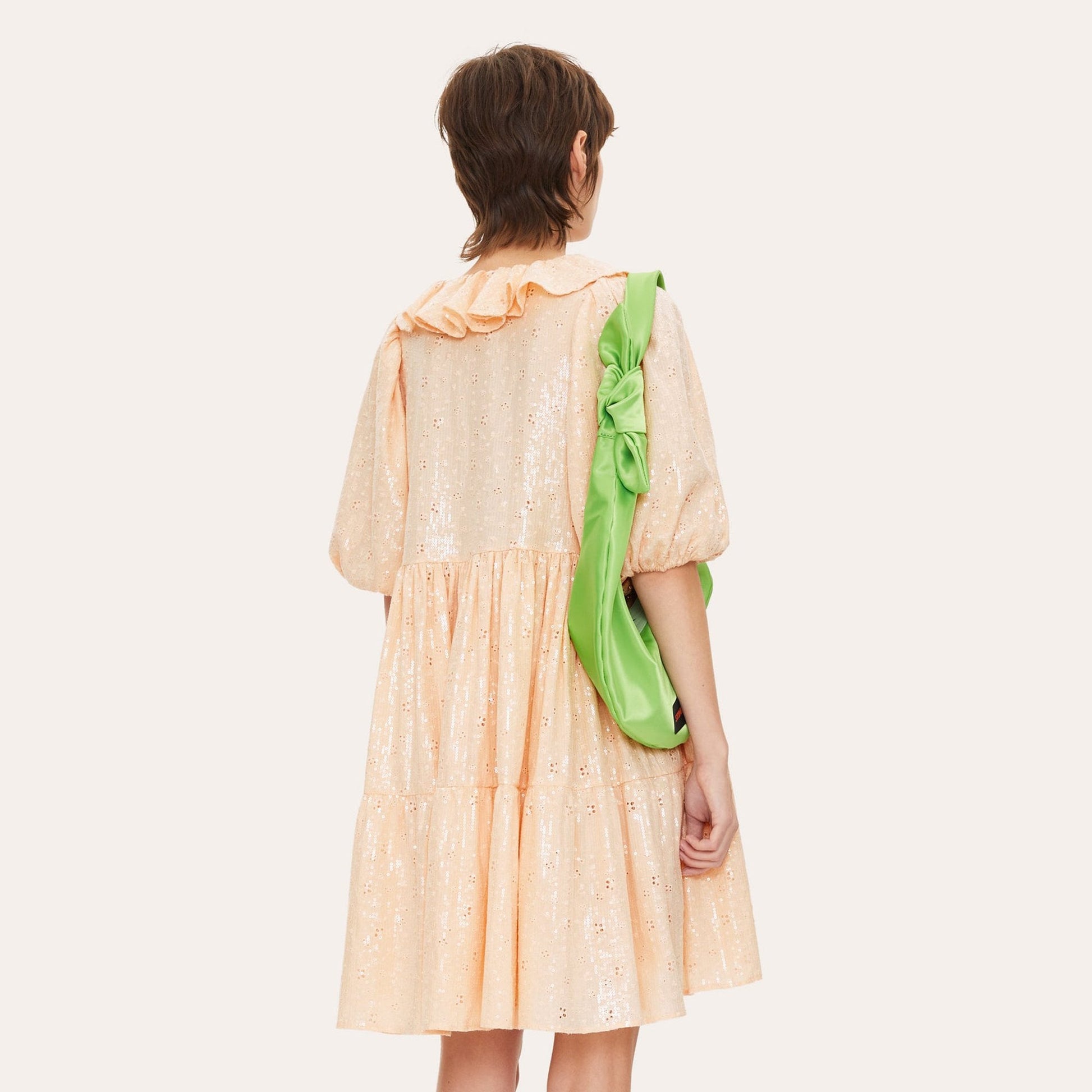 Stine Imperio Sequin Cotton Dress - Coconut Sparkles