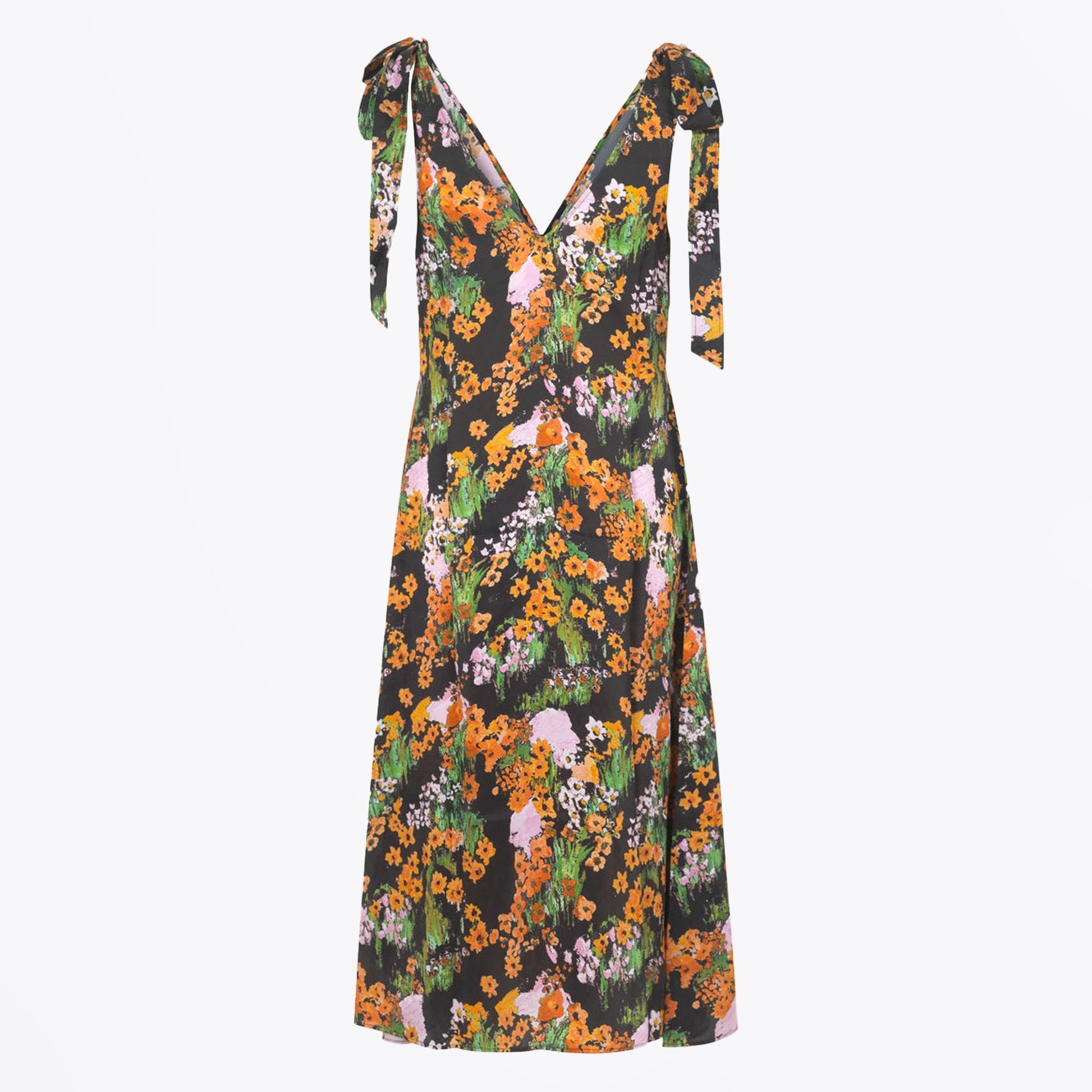 Stine Niama Dry Viscose Dress - Artist Canvas at Night