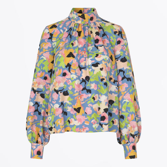 - Eddy Structure Stretch Top - Teatime Floral