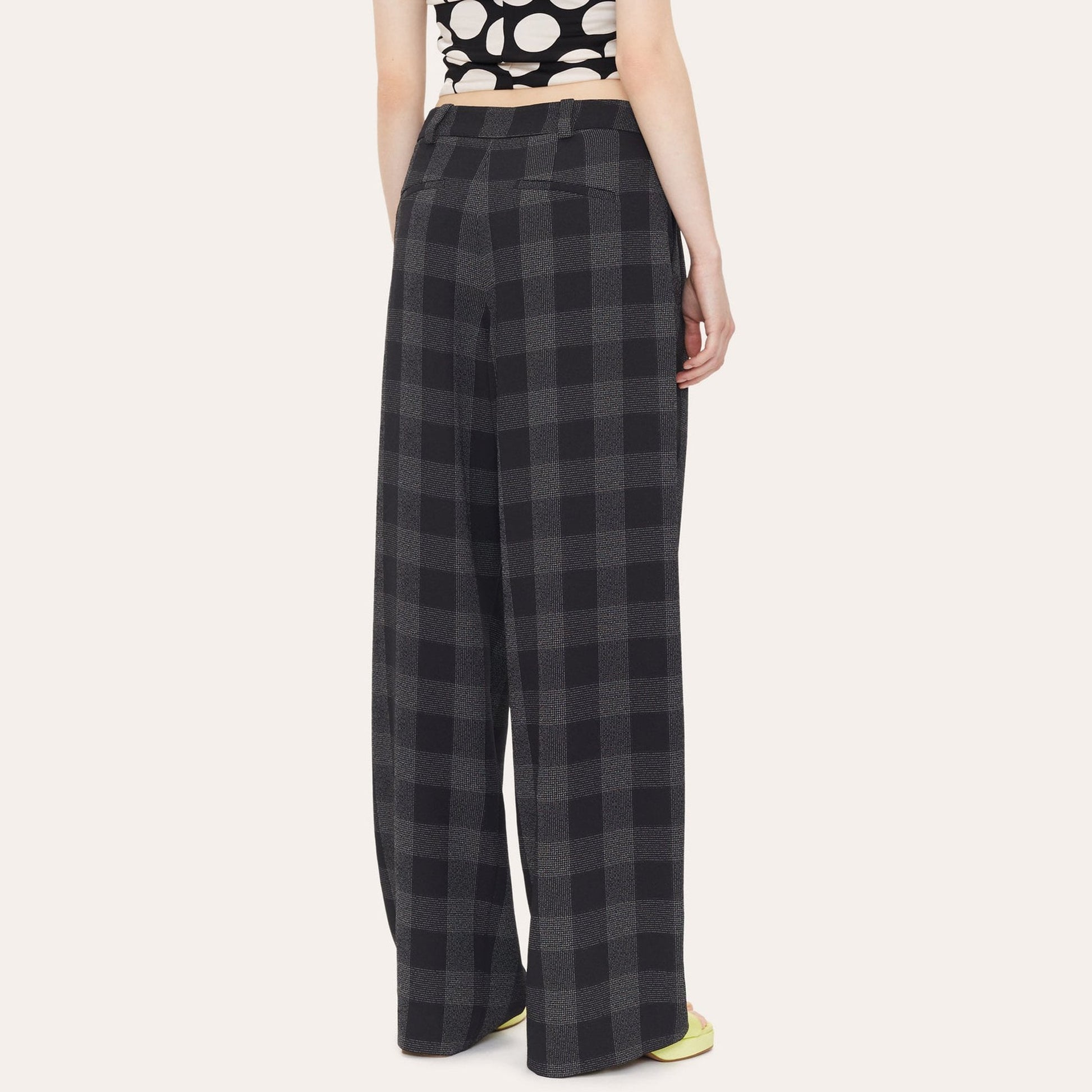 Stine Jesabelle Casual Check Pants - Nighttime Check