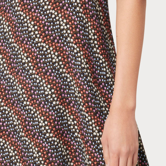 - Summer Flowers Short Dress - Multi