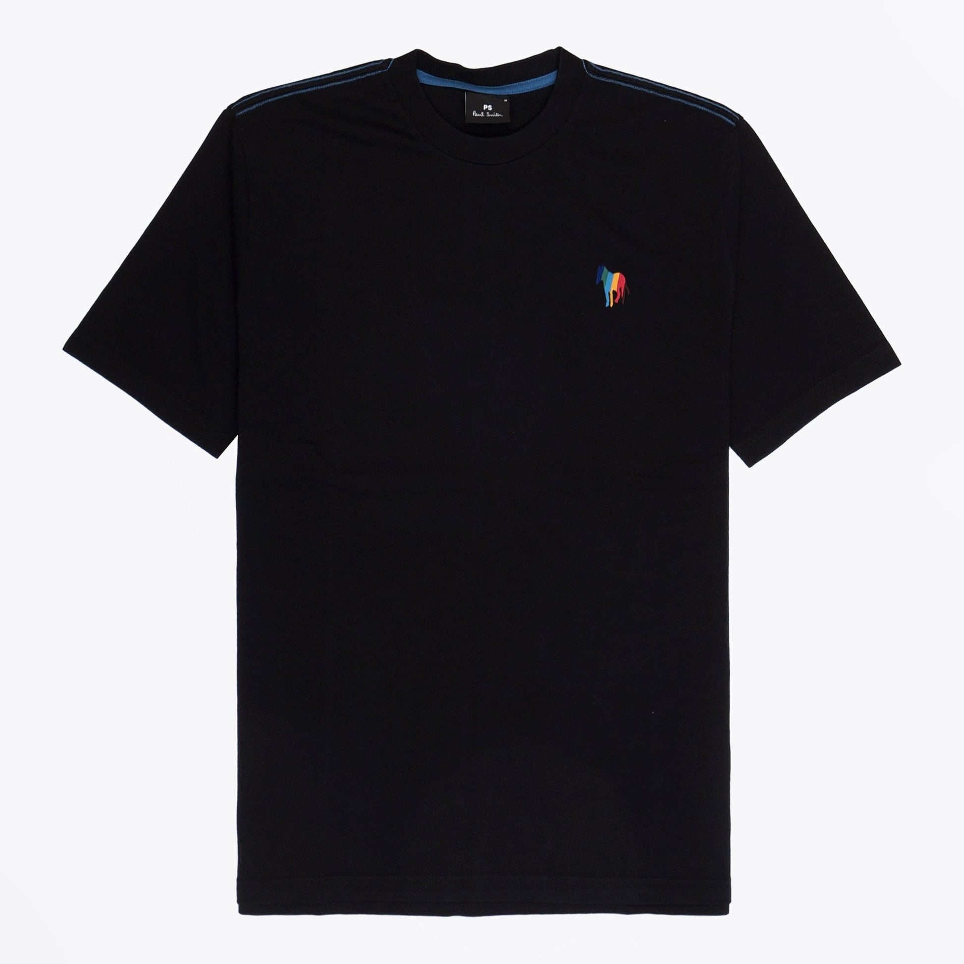 Paul Zebra Emblem T-Shirt - Black