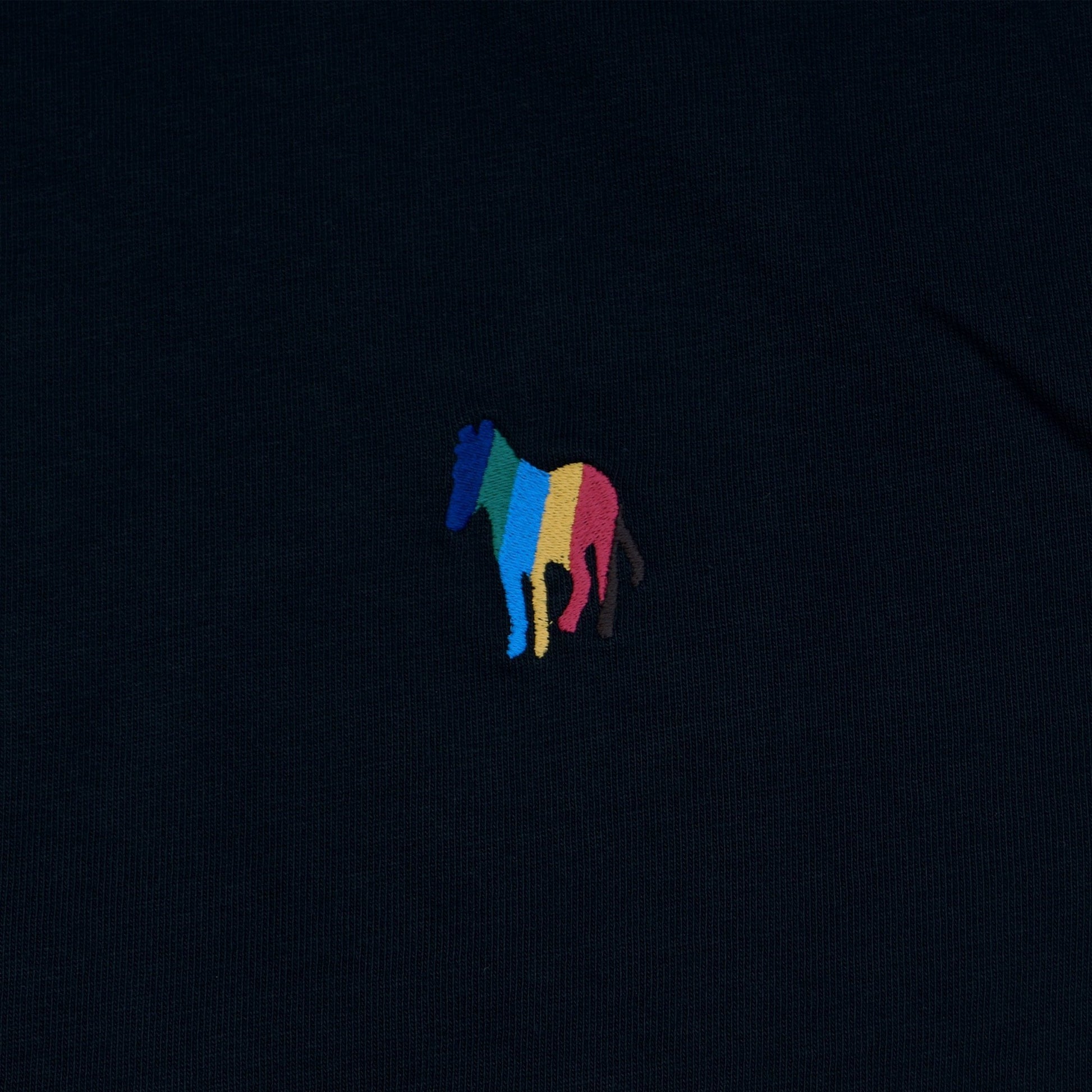 Paul Zebra Emblem T-Shirt - Black