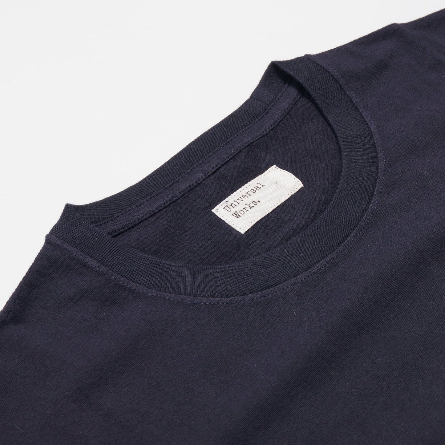 - Big Dot Print Woven Panel Tee - Navy