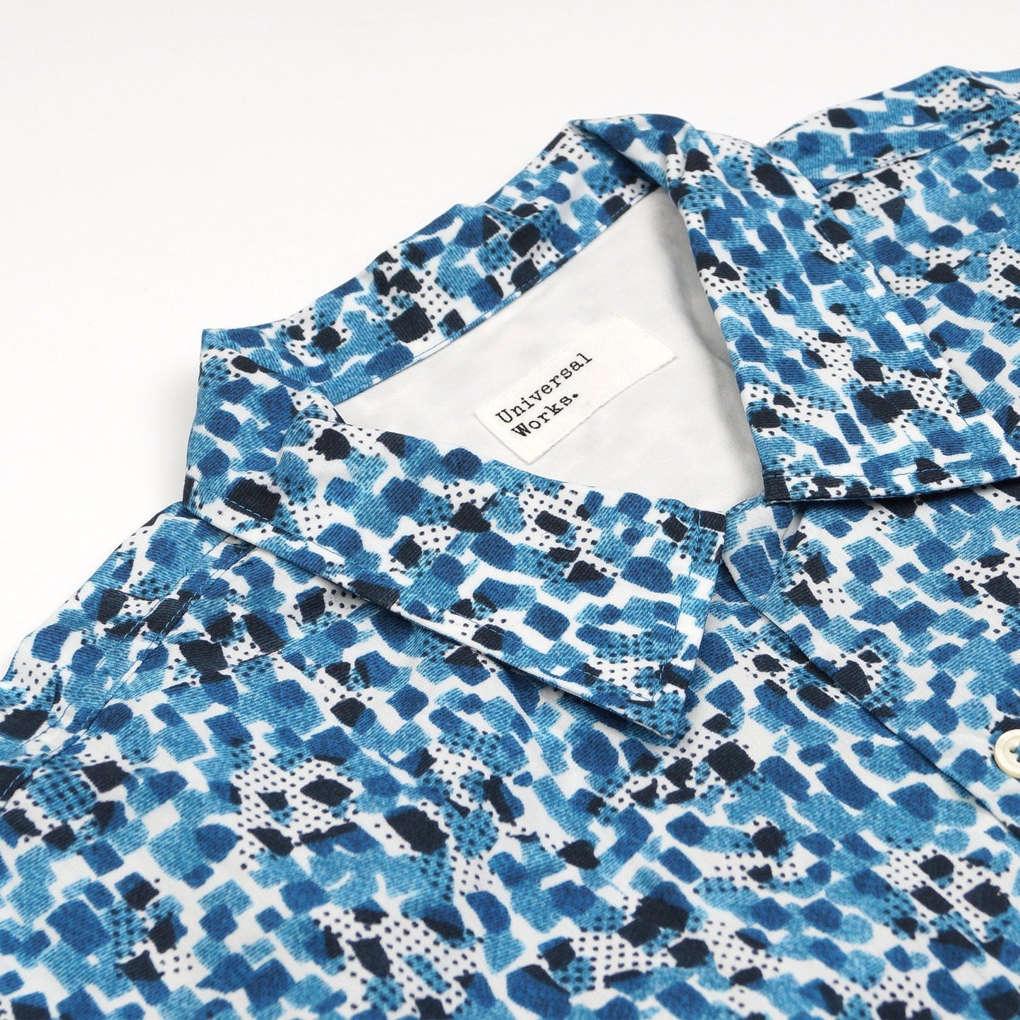 - Organic Print Camp Shirt - Sorrento