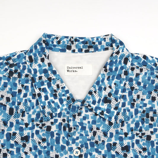 - Organic Print Camp Shirt - Sorrento