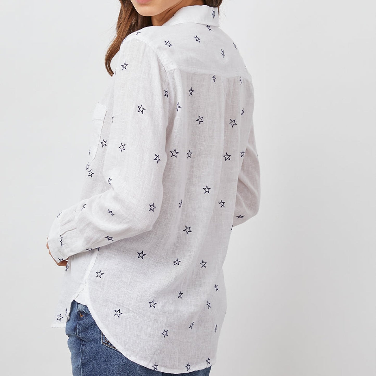 - Charli White Shirt - Flock Midnight Stars