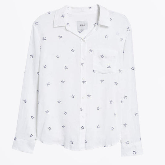 - Charli White Shirt - Flock Midnight Stars