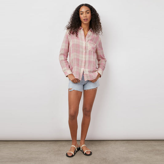 - Ellis Shirt - Rose Sand Ivory