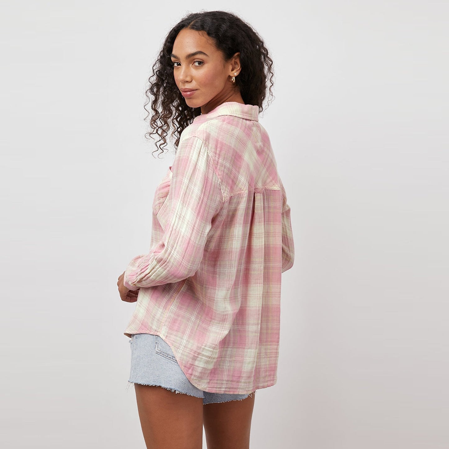 - Ellis Shirt - Rose Sand Ivory