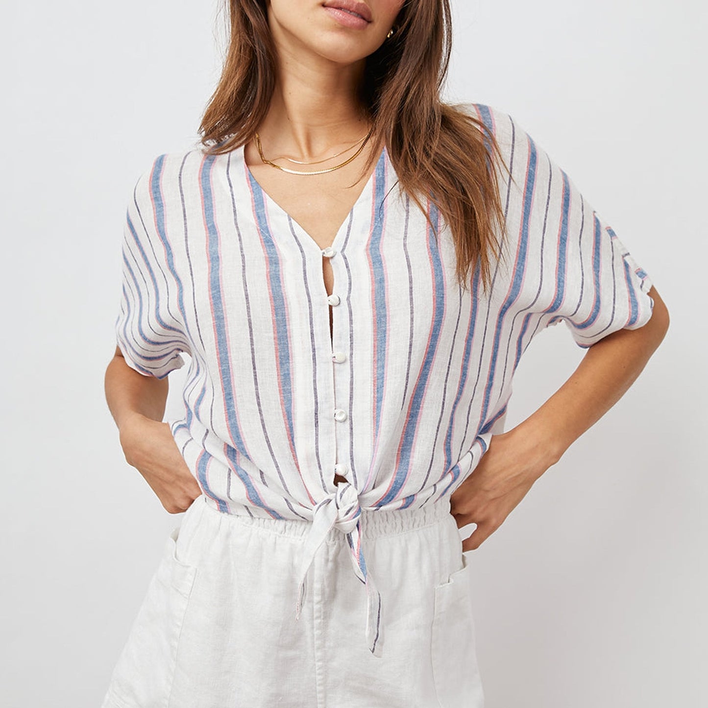 - Thea Shirt - Tahiti Stripe