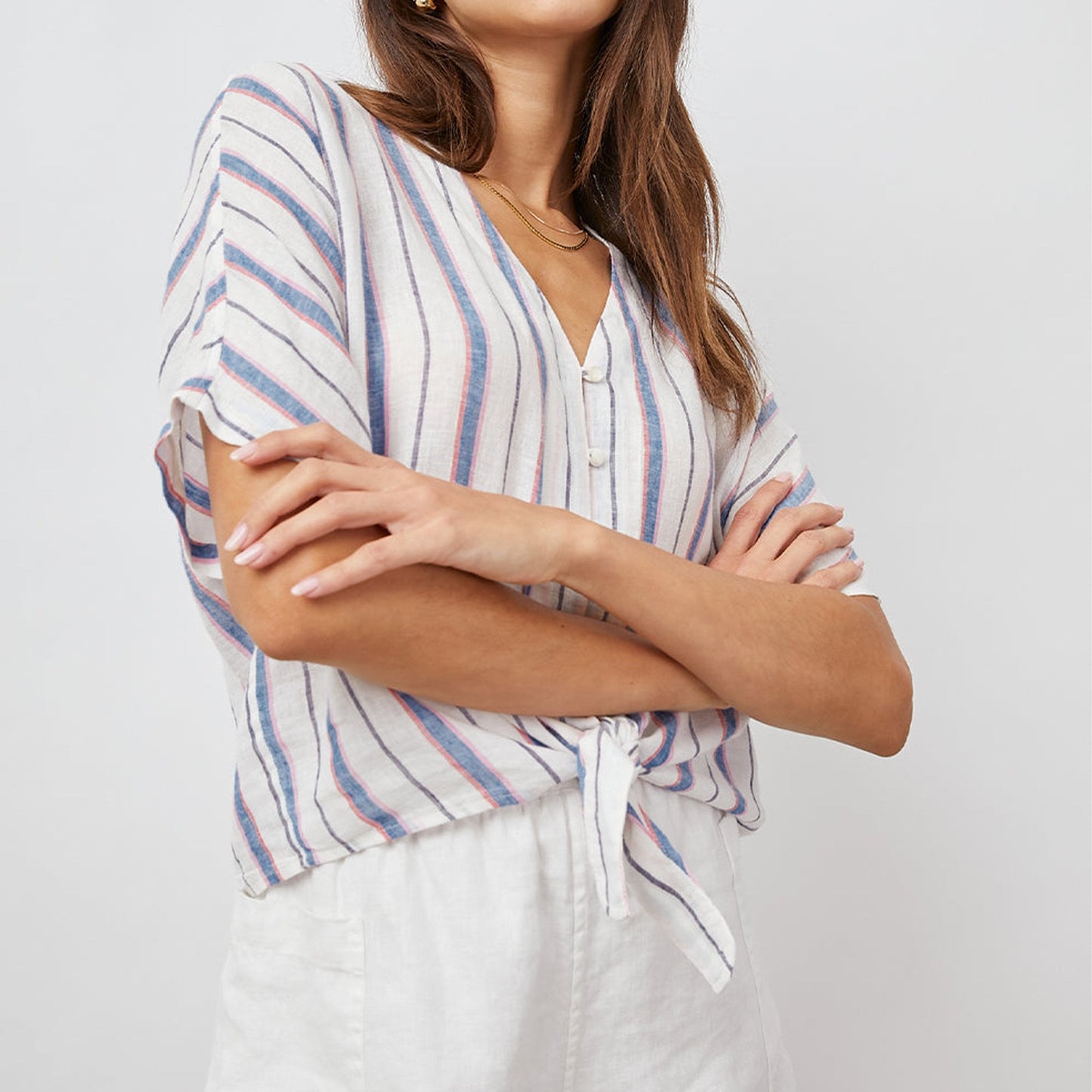 - Thea Shirt - Tahiti Stripe