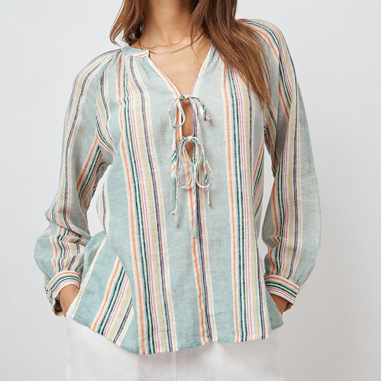 -Brielle Top - Sag Harbour Stripe
