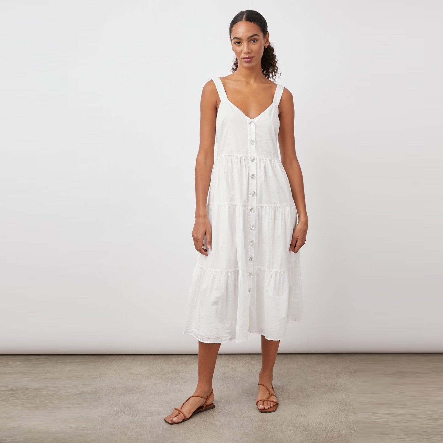 - Violet Dress - White