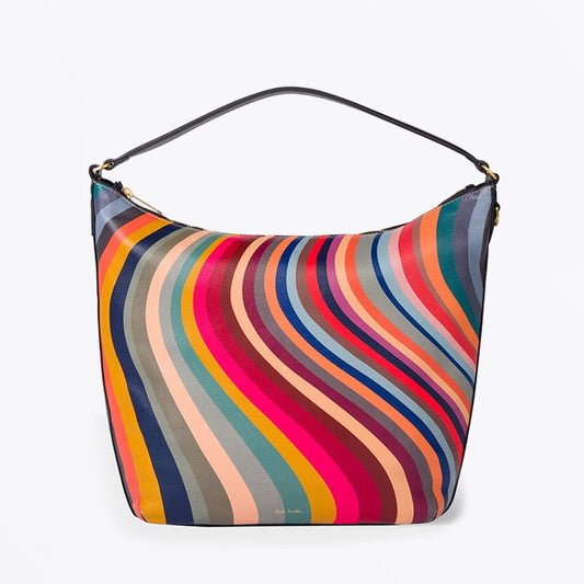 - Swirl Hobo Bag - Leather Swirl