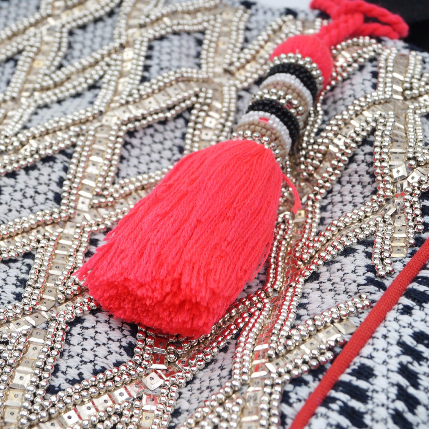 - Handmade Sequin Beaded Bag - Multi
