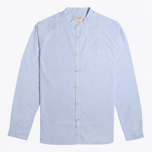 - Carbis Grandad Shirt - Blue