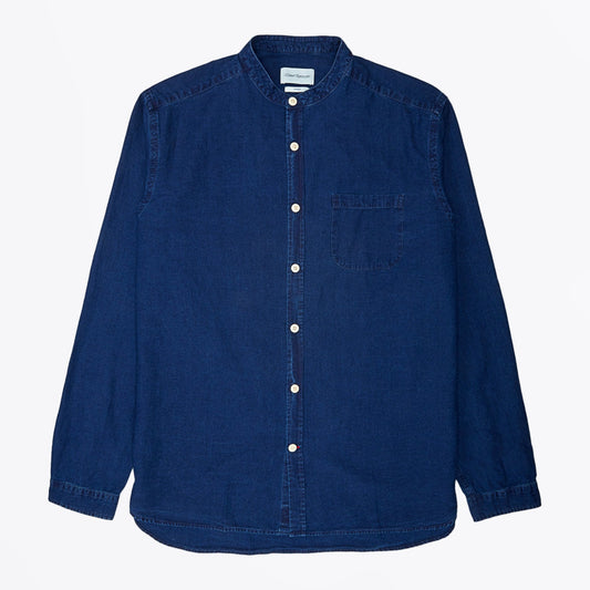 Joppa Grandad Shirt - Indigo