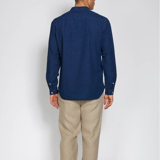 Joppa Grandad Shirt - Indigo