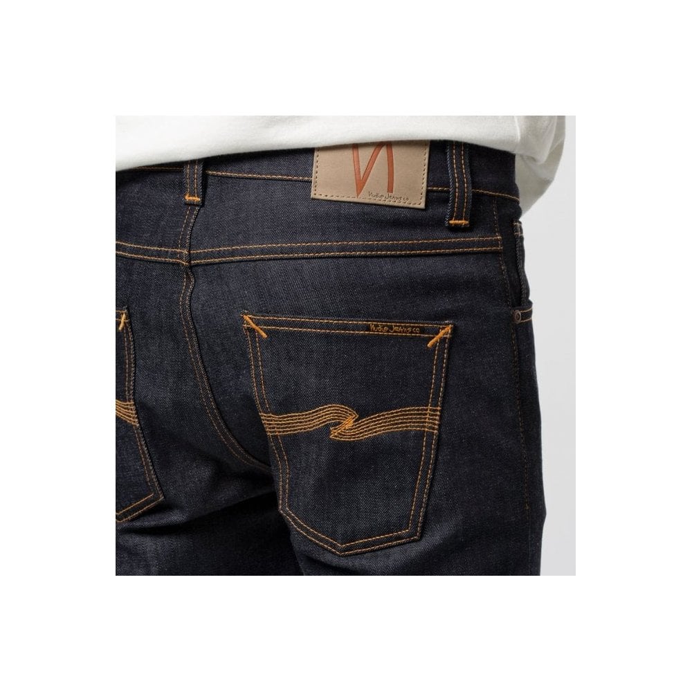 Nudie Lean Dean Jeans - Dry 16 Dips - Indigo