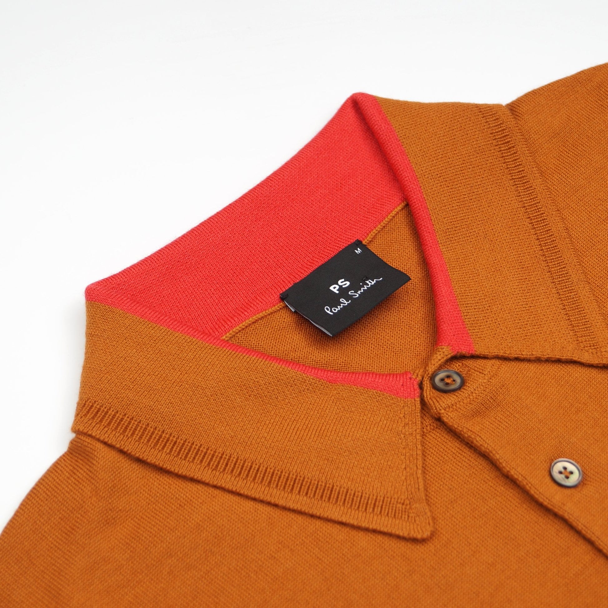 Paul Long Sleeve Pullover Polo - Light Rust
