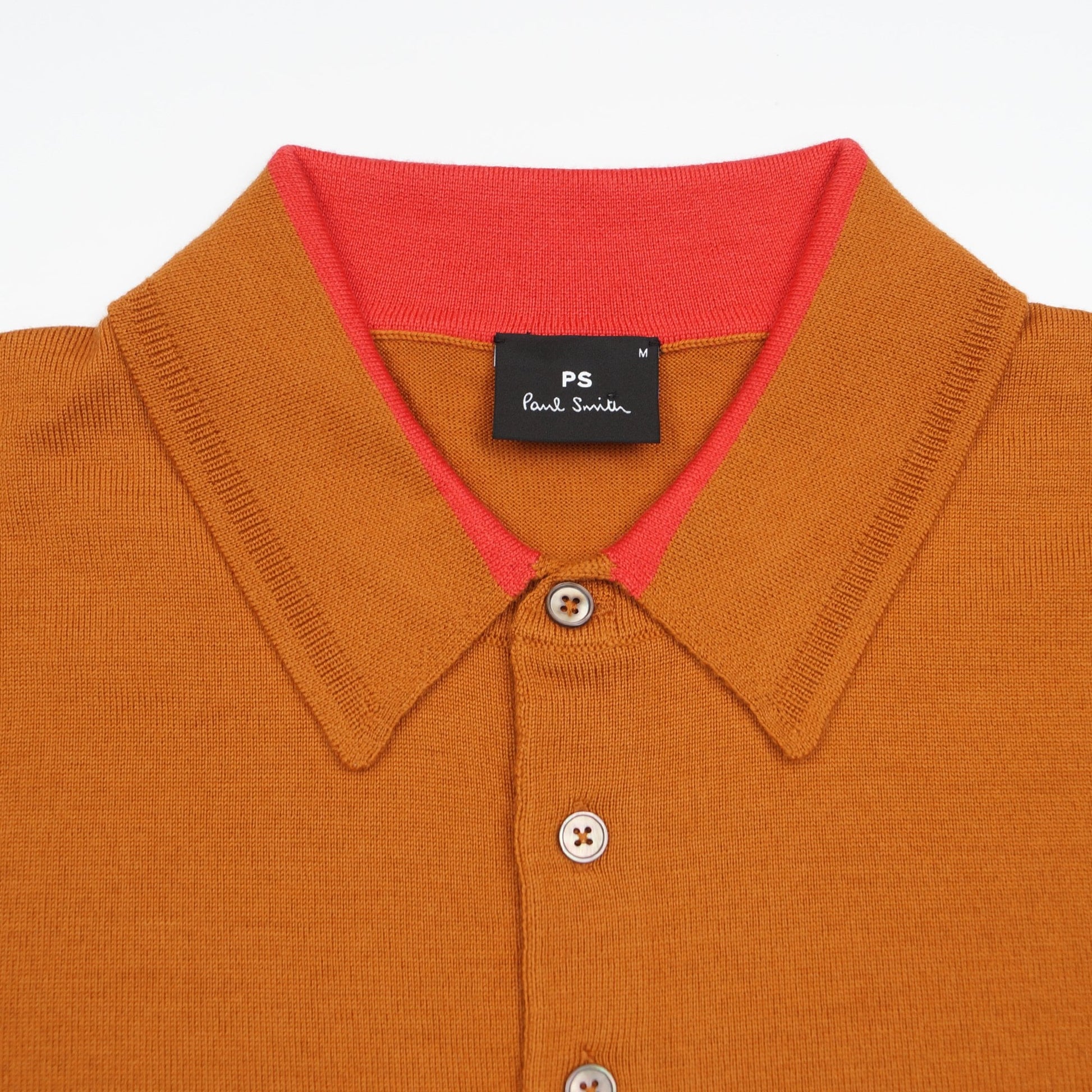 Paul Long Sleeve Pullover Polo - Light Rust