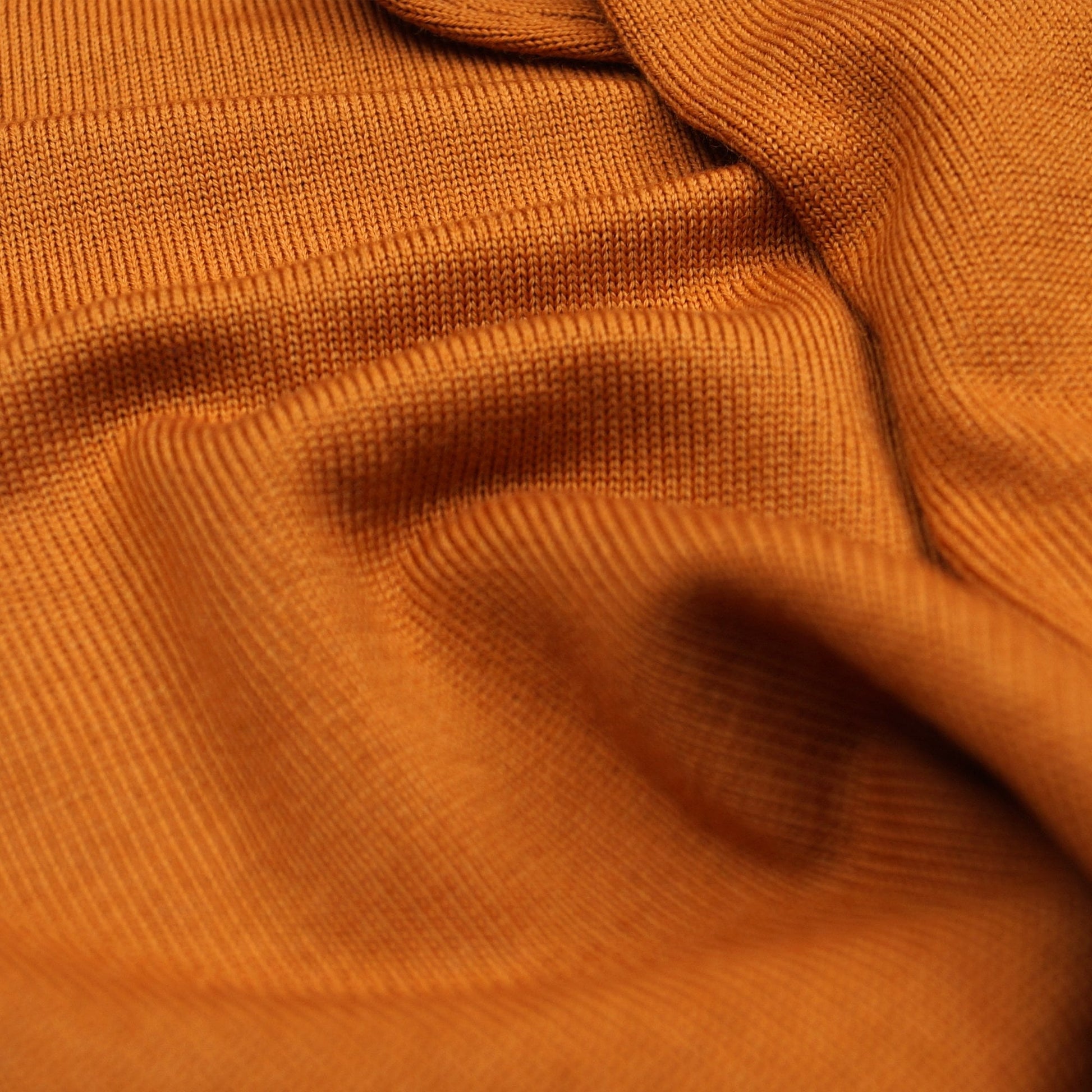 Paul Long Sleeve Pullover Polo - Light Rust