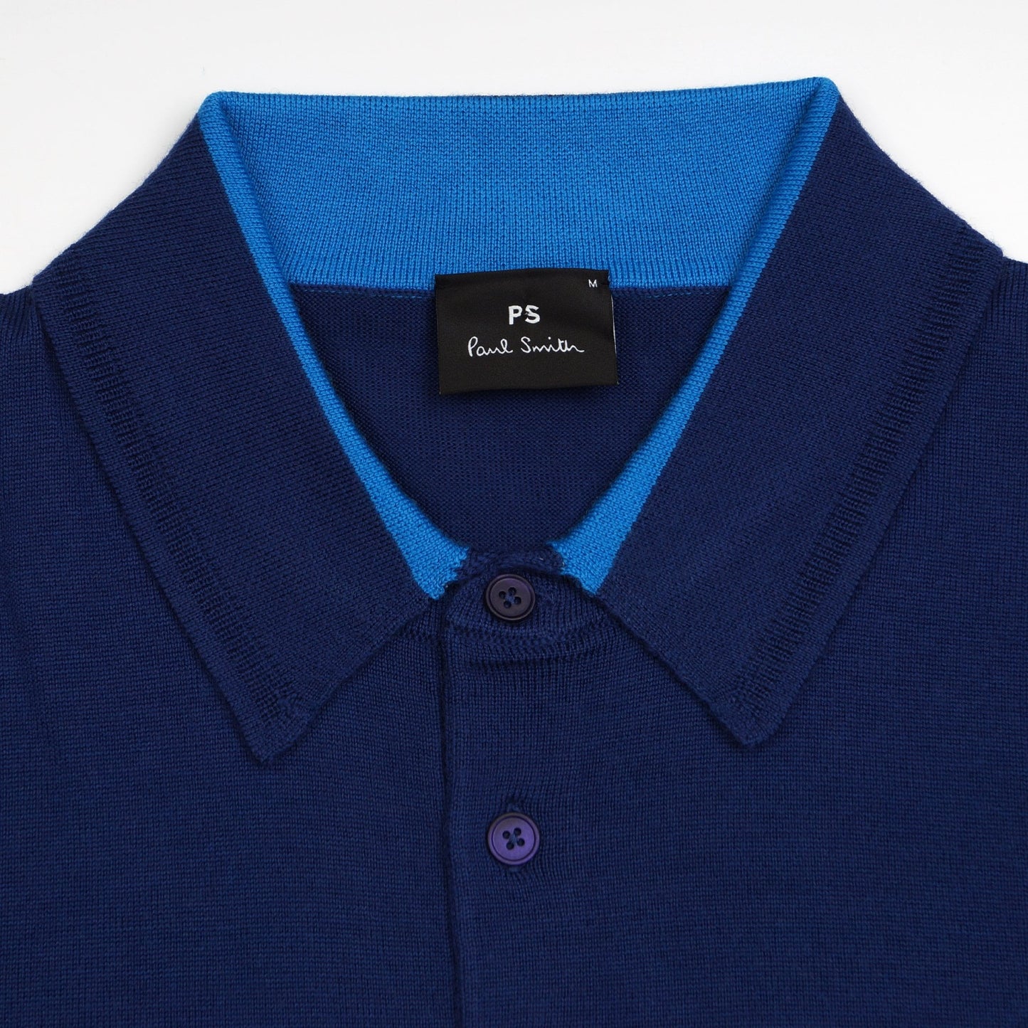 - Long Sleeve Pullover Polo - Cobalt Blue