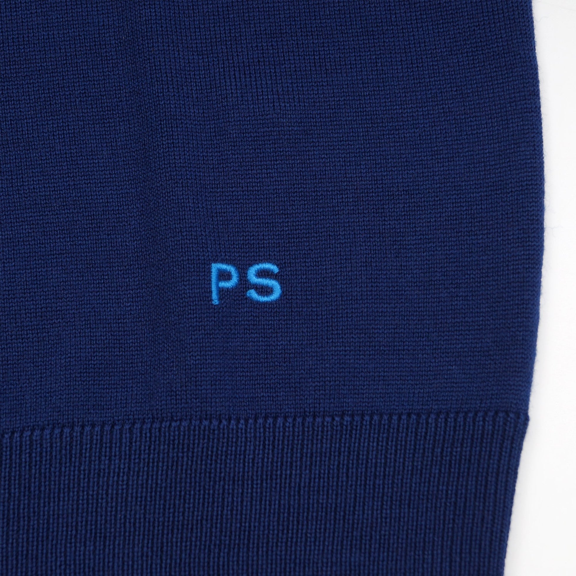 Paul - Long Sleeve Pullover Polo - Cobalt Blue