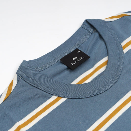 - Striped T-Shirt - Light Blue