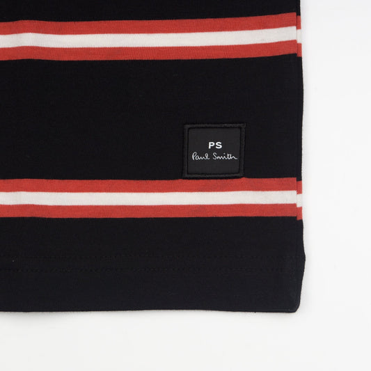 - Striped T-Shirt -Black