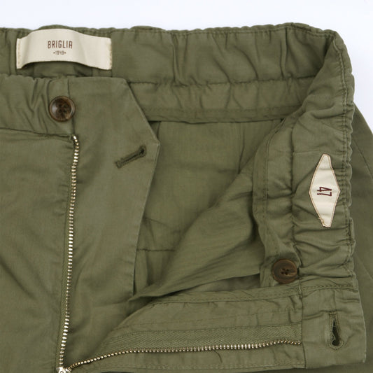 - Straight Leg Trousers - Green