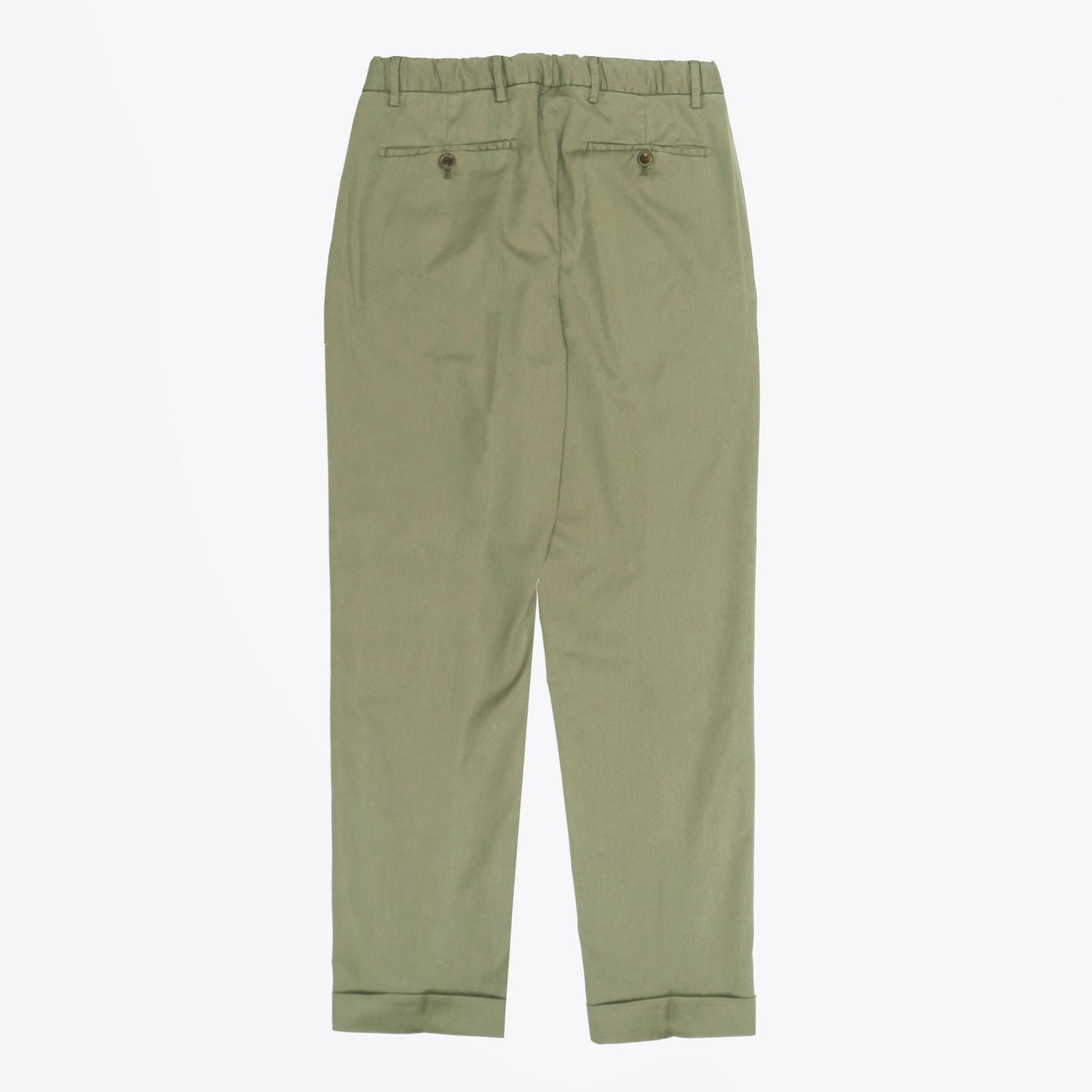 - Straight Leg Trousers - Green