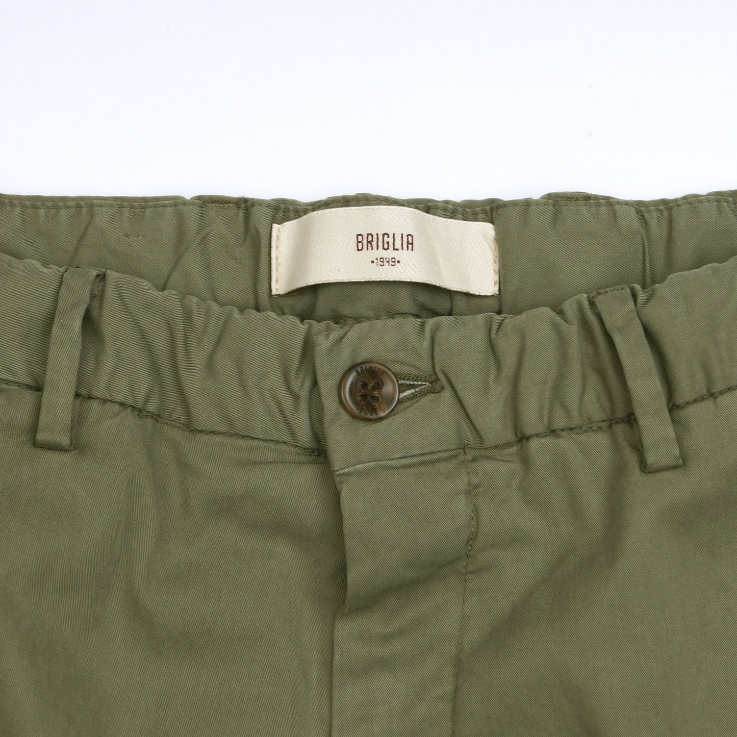 - Straight Leg Trousers - Green