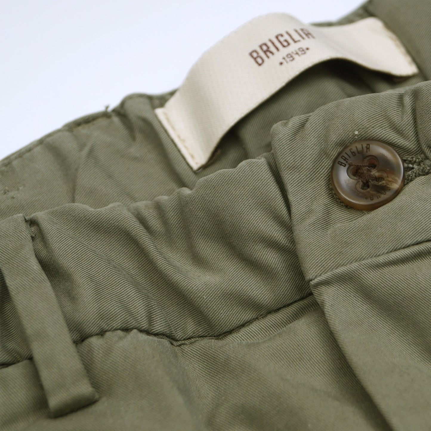 - Straight Leg Trousers - Green