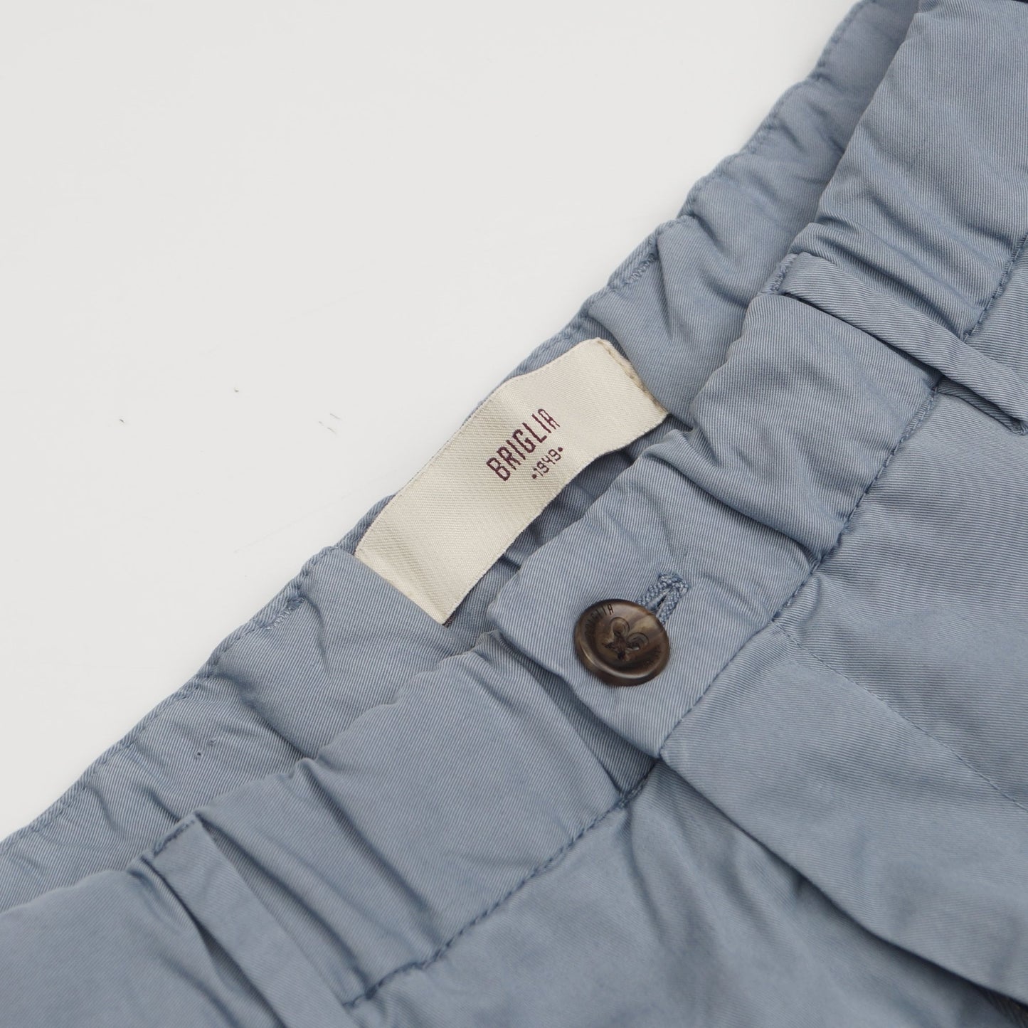 - Straight Leg Trousers - Light Blue