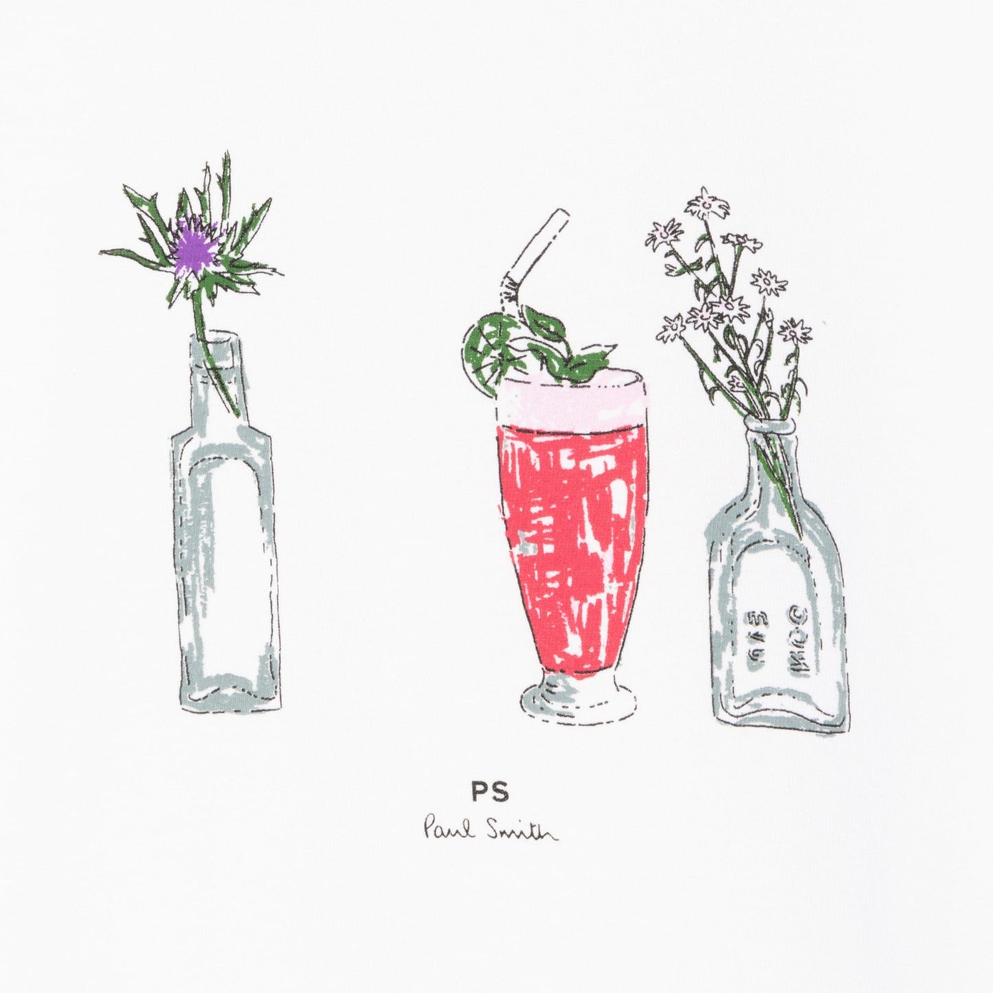 - Short Sleeve Cocktail T-Shirt - White