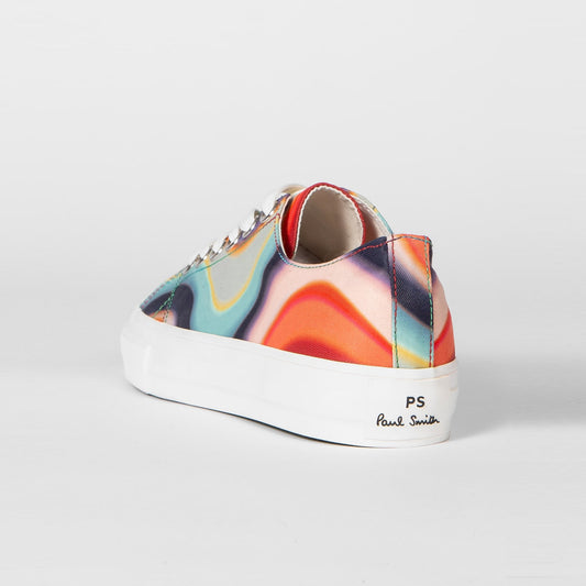 Kinsey Canvas Swirl Trainers - Multi