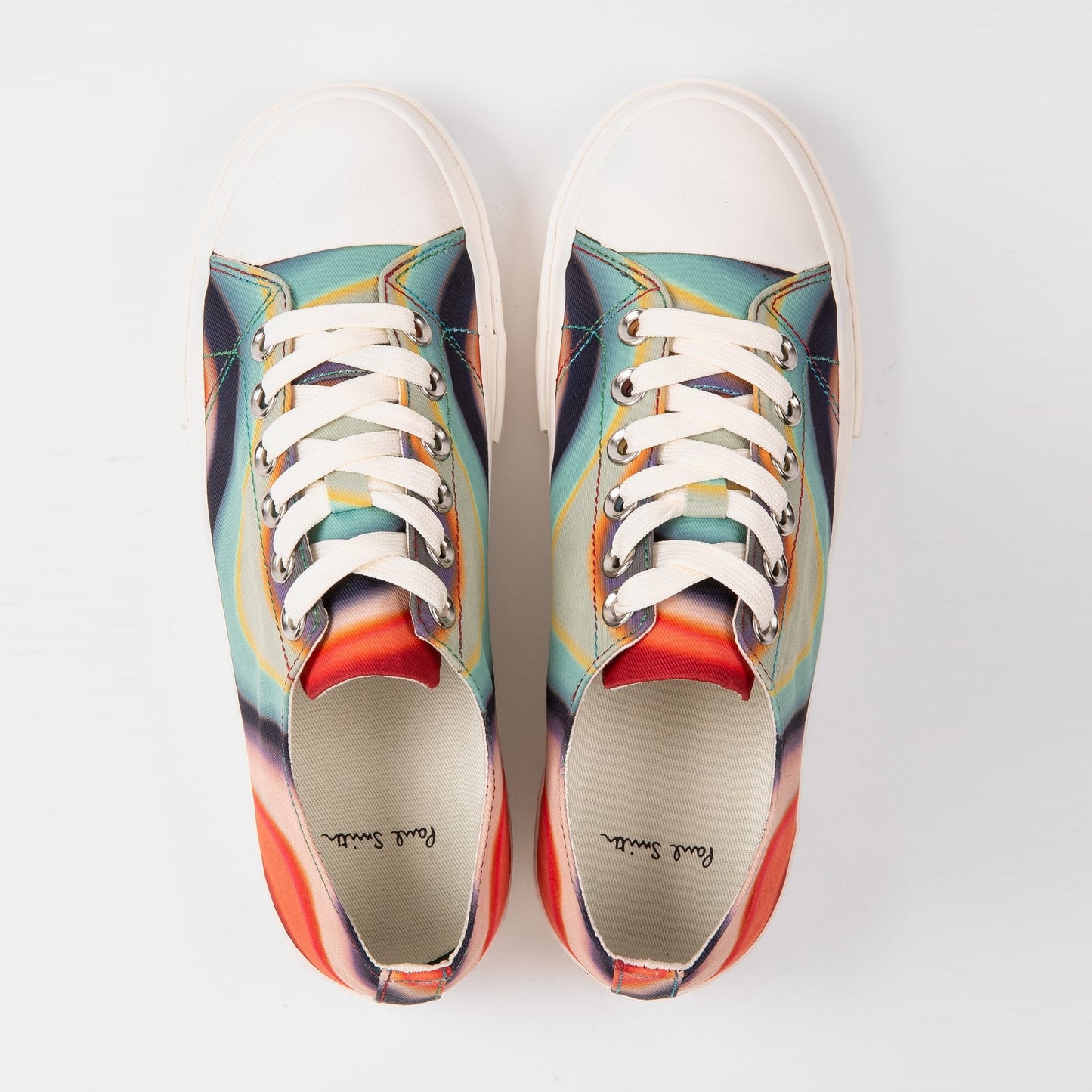 Kinsey Canvas Swirl Trainers - Multi