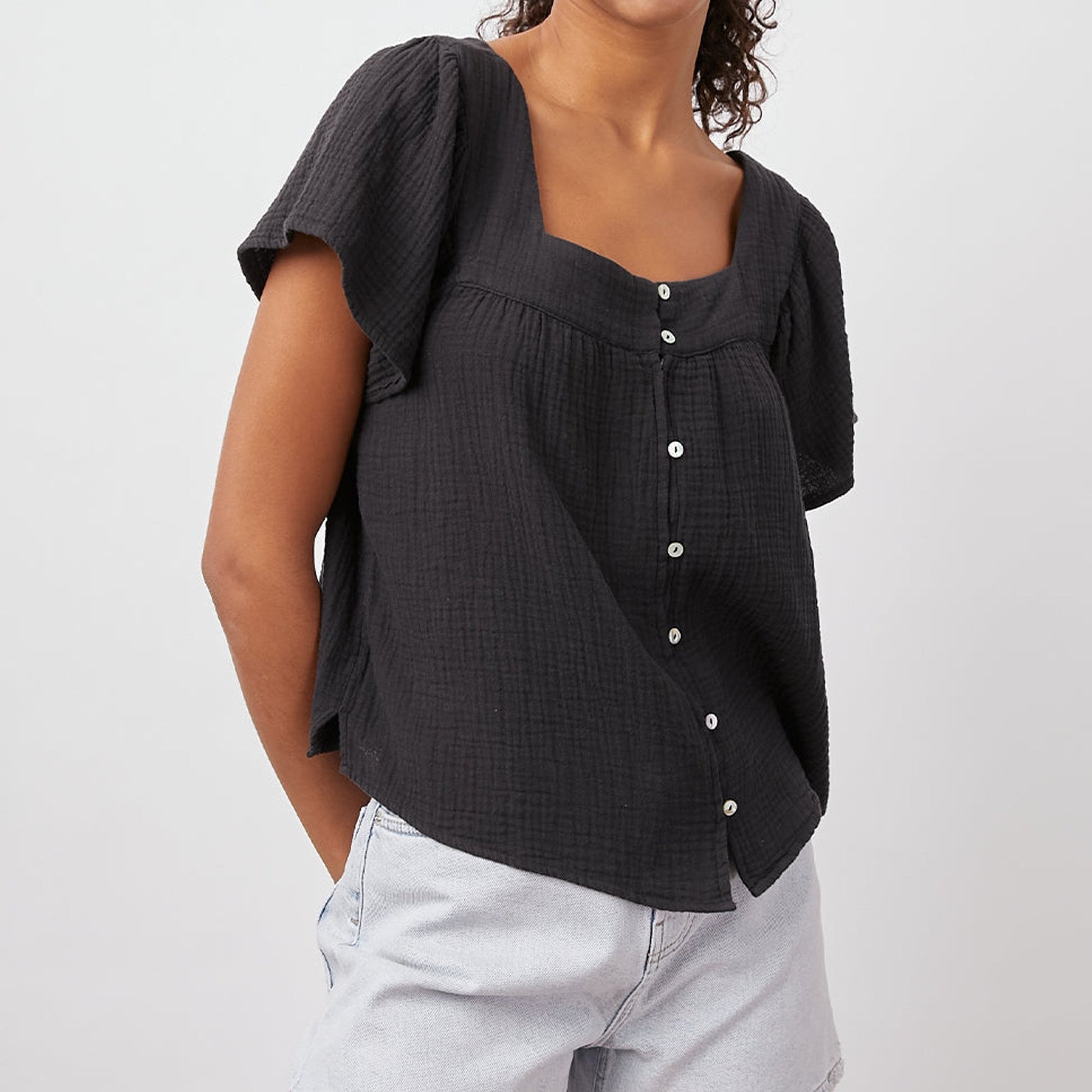 Rails Magnolia Top - Black