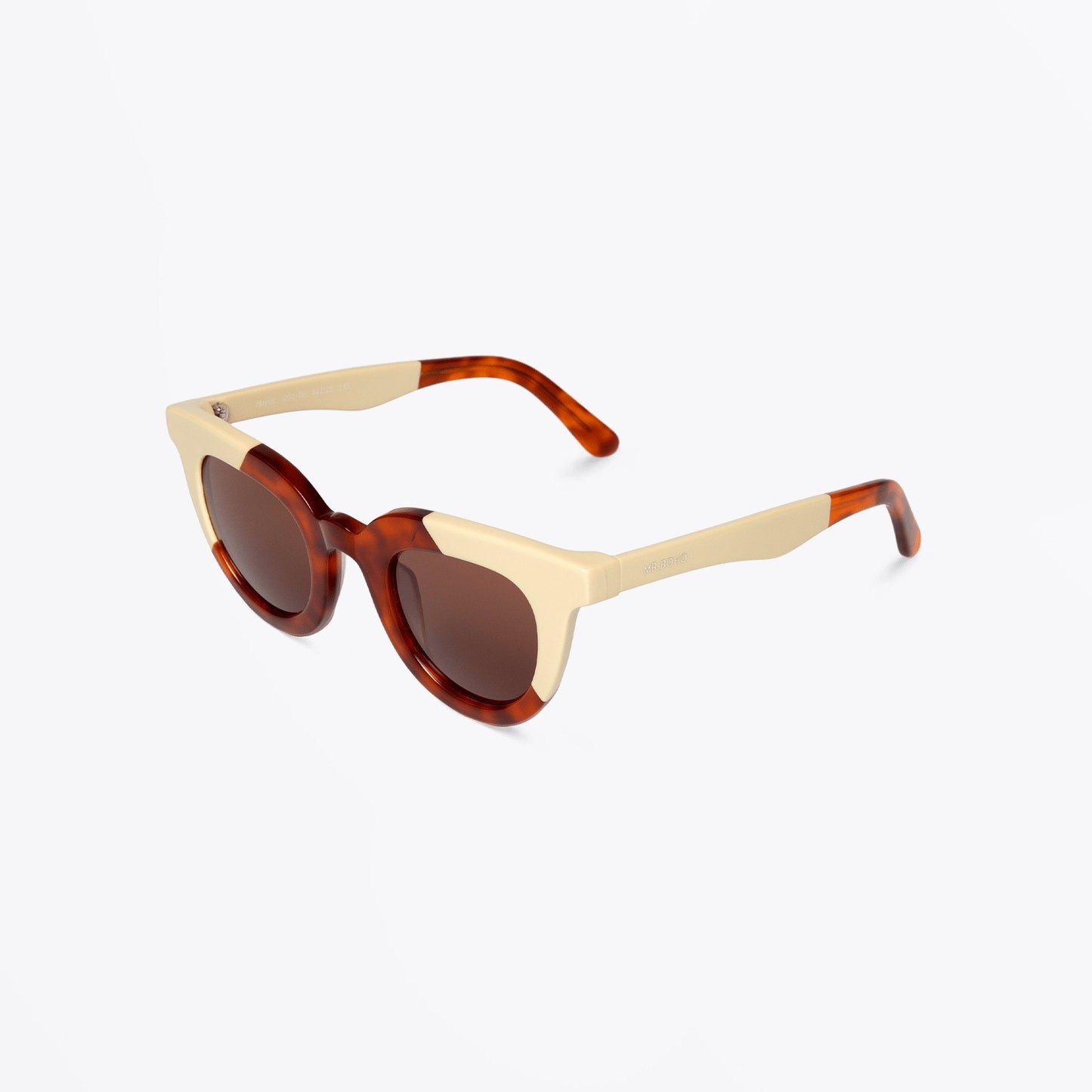 Hayes Classic Lens Sunglasses - Cream/Leo