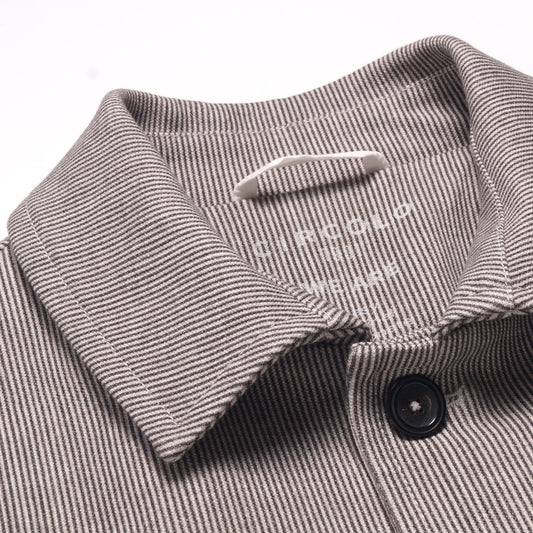 - Piquet Stripe Work Jacket - Nero