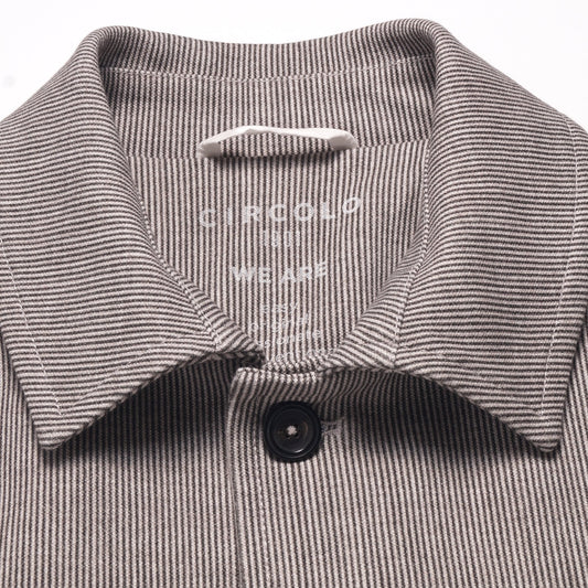 - Piquet Stripe Work Jacket - Nero