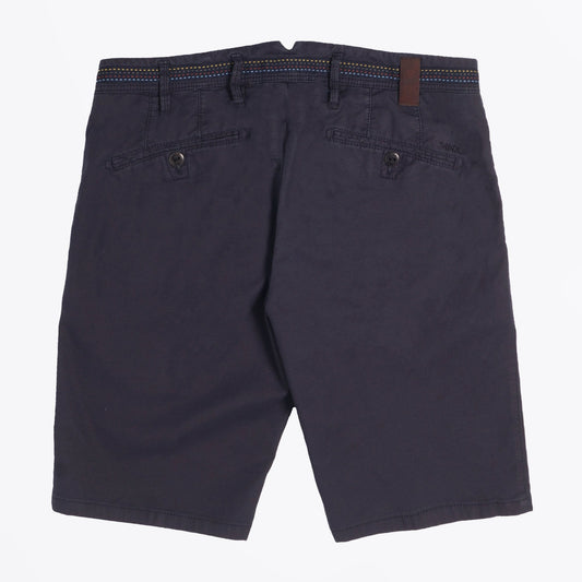 - B-Tigris - Slim Textured Shorts - Navy