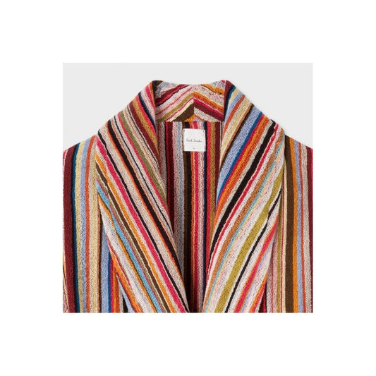 - Signature Stripe Towelling Dressing Gown - Multi