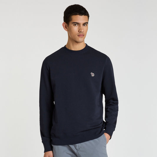 - Reg Fit Zebra Sweatshirt - Dark Navy