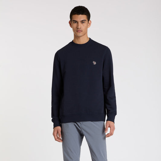 - Reg Fit Zebra Sweatshirt - Dark Navy