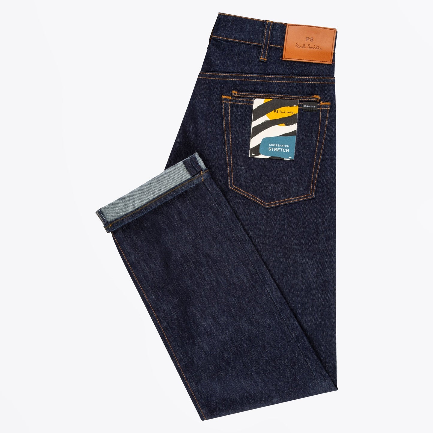 - Tapered Fit Stretch Jeans - Indigo