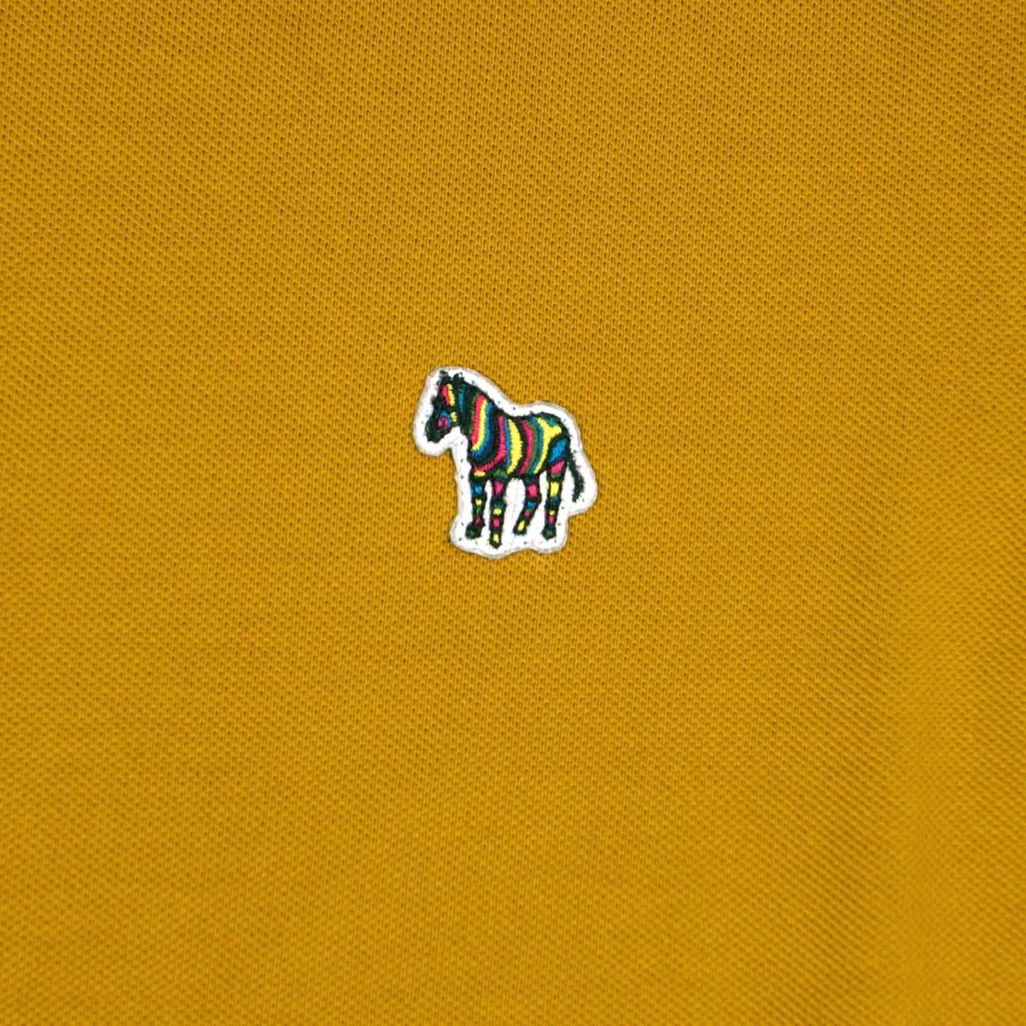 Long Sleeved Zebra Polo Shirt - Ochre